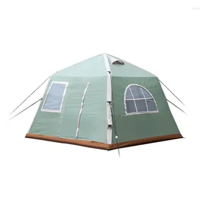 Çadırlar ve Barınaklar 5-8 Kişi İnce Kamp Şişirilebilir Kabin Çadırı Açık Su Geçirmez Hafif Oxford Kumaş Yağmar geçirmez Kamp