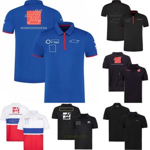 Новые мужские и женские футболки Formula One F1 Polo Одежда Лучшие любители гонок Джерси Team Summer Sport Quick Dry Plus Size Gozw