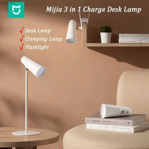 Masa lambaları Mijia LED masa lambası çok işlevli çok işlevli tip-c şarj edilebilir okuma lambası 3 in 1 inç çalışma ofisi taşınabilir başucu gece ışığı yq240123