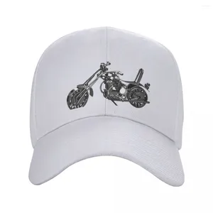 Top Caps Vintage Chopper Motosiklet Beyzbol Kapağı Siyah Boonie Şapkalar Şapka Kız Erkekler