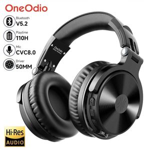 Headsets Oneodio Bluetooth draadloze hoofdtelefoon met microfoon 110 uur Hi-Res Over Ear Bluetooth 5.2 Headset oortelefoon voor telefoon PC Sport J240123