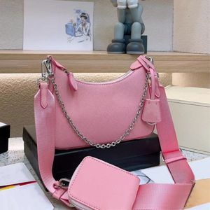 Woman 3-Piece Hobo Bags designer bag crossbody bag single shoulder chain handbag luxurys handbags small tote Triangle Leather 2024