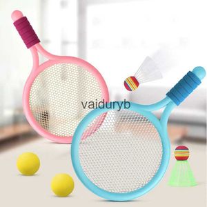 Brinquedos esportivos 1 conjunto de tênis de praia crianças dupla peteca badmintontenis raquete bola ao ar livre mini badminton para ldren beachvaiduryb