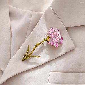 Броши, очаровательная фиолетовая окрашенная масляной эмалью, брошь в виде цветка гвоздики, женские подарочные булавки, простые аксессуары для куртк...