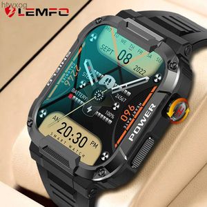 Smart Watches LEMFO 1.85 Outdoor Military Smart Watch Men Bluetooth Call Smartwatch For Android Ip68 Waterproof Ftiness Watches YQ240125