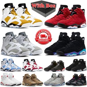 jordan 6 retro basketball shoes men women 6s Toro Bravo Chrome Metallic Silver Cool Grey UNC White Carmine Georgetown Red Oreo mens trainers sports sneakers