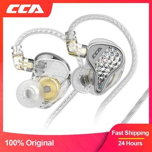 Kulaklıklar CCA Lyra Metal Kablolu Kulaklık Mikrofonlu Hifi Noice İptal Oyunu Bas Müzik Günah Monitör Kulaklıklar Kulaklık