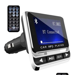 Bluetooth Car Kit Mp3 Player Wireless Fm Transmitter Lcd Sn Support Tf Card Drop Delivery Mobiles Motorcycles Electronics Dhr8G