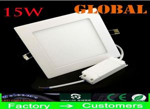 Ucuz LED panel ışıkları 15W 1300 Lümen Yuvarlak Kare Lamba Süper İnce Tavan Işığı Doğal Beyaz Sıcak Beyaz İç Mekan Aydınlatma Gerçek Hig7812729