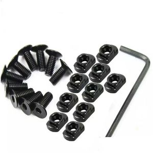 Taktik Aksesuarlar 10pcs /Lot Metal Vidalı ve Somun Yerine Seti Uyum için KEYMOD /MLOK // MLOK Demiryolu Kesitleri Parçalar Drop Deli DHZB9