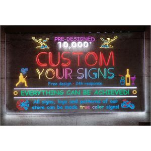 Led Neon Sign True Color - Customized 3D Engraving Light Design Wholesale Retail Drop Delivery Lights Lighting Holiday Dhv7W
