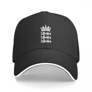 Ballkappen England Cricket Team Logo Baseballkappe Strandtasche Schwarzer Hut für Männer Frauen