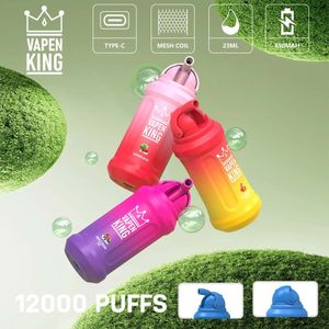 Original Vapen Bang King 12000 Puff Descartável Puff 12k Vapes Pen 12000 E Cigarro 2% Pré-preenchido Vaporizador Recarga Malha Bobina Vape Caneta Puffbars Estoque Transporte Rápido