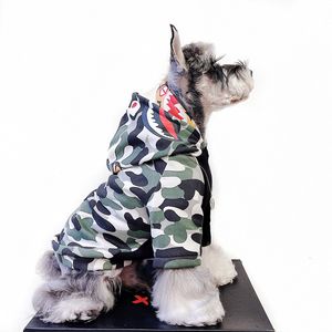 Designer-Hundekleidung, Marken-Hundebekleidung, Winter-Hunde-Kapuzenpullover, warmes Haustier-Sweatshirt, Welpenmantel für kaltes Wetter für kleine Hunde, hält Ihren Welpen warm und stilvoll, Tarnfarbe L A937