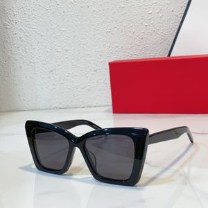 Óculos de sol borboleta preto/cinza escuro lentes femininas óculos de sol de luxo moda verão sunnies sonnenbrille proteção uv com caixa