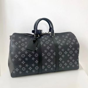 M41424 Дорожная сумка KEEPALL 45 50 55, роскошные сумки для выходных, дизайнерские дорожные сумки для багажа, женские мужские коричневые кожаные сумки через плечо, модный клатч, спортивные сумки на плечо