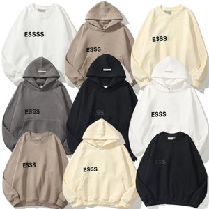 Erkek Hoodie Erkek Tasarımcı Hoodies Hoodys Kadın Giysileri Kıyafet Uzun Kollu O yakalı Mektup Baskılı Gri Palto Sweatshirt Street Giyim Moda Siyah Hoodie S-3XL