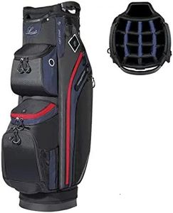 Сумки для гольфа для мужчин и женщин, легкая сумка-тележка, 14-позиционный органайзер, разделитель, верхняя часть, полная длина с охладителем 240119