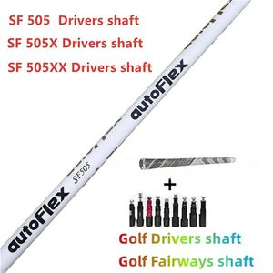 Yeni golf şaft Autoflex Beyaz Golf Tahrik Şaftı SF505XX/ SF505/ SF505X FLEX Grafit Mil Ahşap Şaft Ücretsiz Montaj Kol ve Kavrama