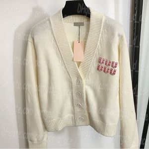 Mulheres de malha camisola jaqueta cardigan designer luxo manga longa blusas casaco primavera elegante casual jaquetas diárias