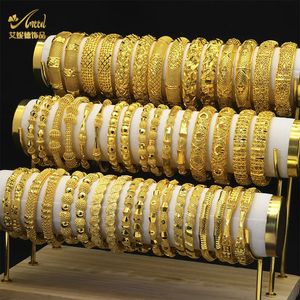 ANIID Dubai Bracelets plaqués or pour femmes de luxe indien africain dur Bracelets charme mariage éthiopien arabe bijoux en gros 240122