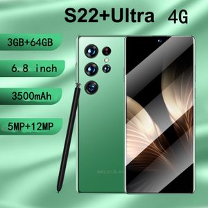 Смартфон S22 ULTra, 6,8 дюйма, 5 МП, Android 11, 3 ОЗУ, 64 ПЗУ