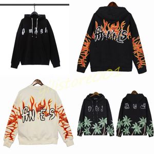 Sonbahar Erkek Hoodies Sweatshirts Tasarımcı Pa Gevşek Kazak Baskı Kadınları Yüksek Sokak Hoodie Sweatshirt Moda Aşıkları Yuvarlak Boyun Sweaters Asya Boyutu S-XL