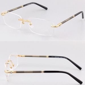 Marka Erkek Optik Gözlükler Çerçeve İnsan Erkekler İçin Çıkarsız Gözlük Çerçeve Altın Gümüş Miyopya Gözlükler Tasarımcı Gösteri Çerçeveleri GEWEEA4791525