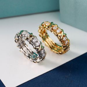 Дизайнерское кольцо, роскошное женское дизайнерское кольцо-кроссовер, серебряное модное классическое ювелирное изделие, стили для пары, подарок на годовщину, свадебные влюбленные, подарки с бриллиантами, хорошие