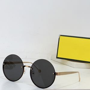 Дизайнерские модные модные солнцезащитные очки из поликарбоната, металлические женские круглые полурамки 4078, роскошные солнцезащитные очки UV400 с оригинальной коробкой