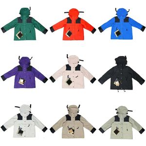 Tasarımcı Bebek Çocuklar Teknik Ceket Bahar Sonbahar Windrunner Tee Fashion Hooded Spor Rüzgar Dereciği Sıradan Fermuar Açık Hava Çocuk Ceketleri 918