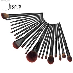 Makyaj Fırçaları Jessup Makyaj Fırçaları Set 13- 21 PCS Makyaj Fırçası Sentetik Büyük Toz Fırçası Temel Kapatıcı Göz Farı Eyeliner Ahşap T271 Q240126