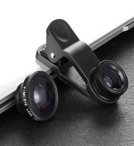 Evrensel Klip 3 İçinde 1 Kit Balık Göz lens Geniş Açılı Macro Mobil Po Telefon Kamera Cam lens İPhone X XS MAX 8 PLUS 71540929