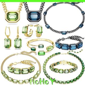 Sets Millenia High Quality 2024 New Women's Jewelry Set Necklace Earrings Bracelet Ring High Quality Crystal Charm Party Gift