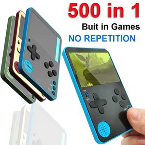 Handheld Game Console 500 Klasik Oyunlar LCD Taşınabilir Retro Video Mini Oyun Konsolu Çocuklar ve Yetişkinler İçin Şarj Edilebilir 240124