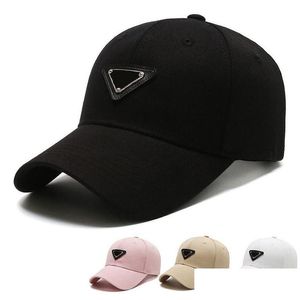 Бейсбольные кепки Дизайнерские шляпы Бейсбольные весенне-осенние кепки Хлопковая шляпа от солнца для мужчин Прямая поставка Модные аксессуары Шарфы Перчатки Dh2Fa Dhtuj