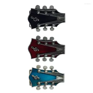 Kemerler Vintage Çok Renkli Emaye Gitar Müzik Kemer Tokası Yetişkin Unisex için
