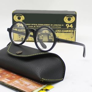 Optical Eyeglasses Frame Men Women Johnny Depp ZOLMAN Round Vintage Glasses Computer Acetate Spectacle For Male Clear Lens 240123