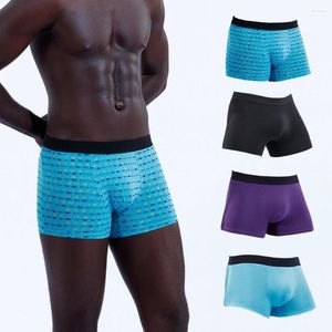 UNDUPANTS 4pcs Boxer için Boxer İnsan iç çamaşırı Slip Erkek Külot Pamuk Erkek Boksörler Seksi Erkek Boksörler Homme Pack