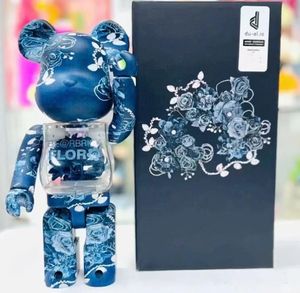 Popular SELLING 400% 28CM Bearbrick The ABS Roses Fashion bear Chiaki figures Toy For Collectors Bearbrick Art Work model decoration toys gift