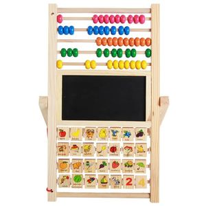 Многофункциональная доска для рисования, деревянные счеты для познания, Монтессори, ранние развивающие математические игрушки для детей, подарок 240124