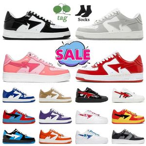 sneakers 2024 New Designer low shoes Men Women Casual Shoes Leather Black and White Blue Men's and Women's Outdoor Shark Sports Running Shoes