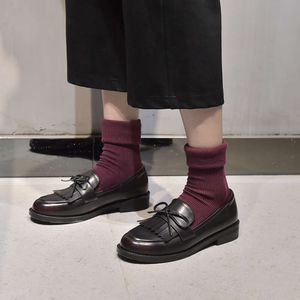 2021 весенние новые туфли на одинарной платформе, женские черные туфли на толстом каблуке, корейская версия, обувь Lefu с бантом, рабочая обувь на плоской подошве, оптовая продажа