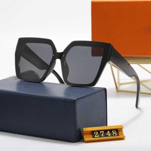 2022 Brand Sun Sunglasses Luxury Driving Mirror Square Cat-Eye Frames Sports 2748 Polarized Glasses Black Designer For Women Frame308K