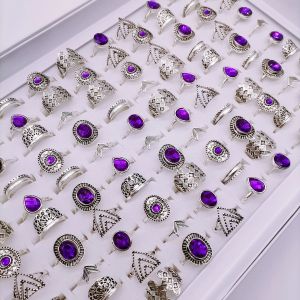 Yüzükler 100 adet kadınlar için halkalar yeni mücevher mücevherleri vintage bosna çift mafsal yüzüğü düğün partisi gotik set toptan çeşitli