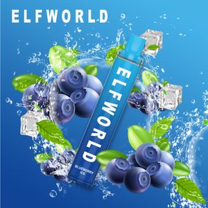 Оригинальные одноразовые электронные сигареты elfworld 2500 Puff с проверенным кодом Puff 0% 2% 3% 5% Перезаряжаемая батарея 7 мл Устройство Vape Pen Пищевой силиконовый мундштук Сертификат TPD