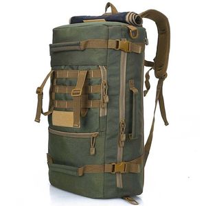 Yürüyüş çantaları 50l taktik askeri sırt çantası erkek dış mekan ordusu 3p trekking sırt çantası seyahat yürüyüş erkekleri kamp avcılık sırt çantası molle saldırı yq240129