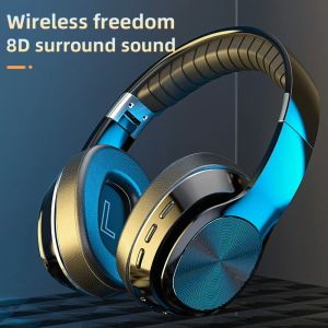Kulaklık HiFi Katlanabilir Kulaklık Kablosuz Kulaklık Bluetooth Desteği TF Kart/FM Radyo Aux Stereo Kulaklıklar mikrofonlu