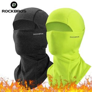 ROCKBROS Keep Warm Balaclava Winter Women Men's Motorcycle Bike Helmet Inner Cap Cycling Skiing Face Mask Thermal Windproof Hat 240124