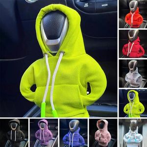 İç Aksesuarlar Araba Vardiya Knob Kapağı Moda Hoodie Dişli Tutucu Kol Dekoratif Kılavuzu veya Otomatik